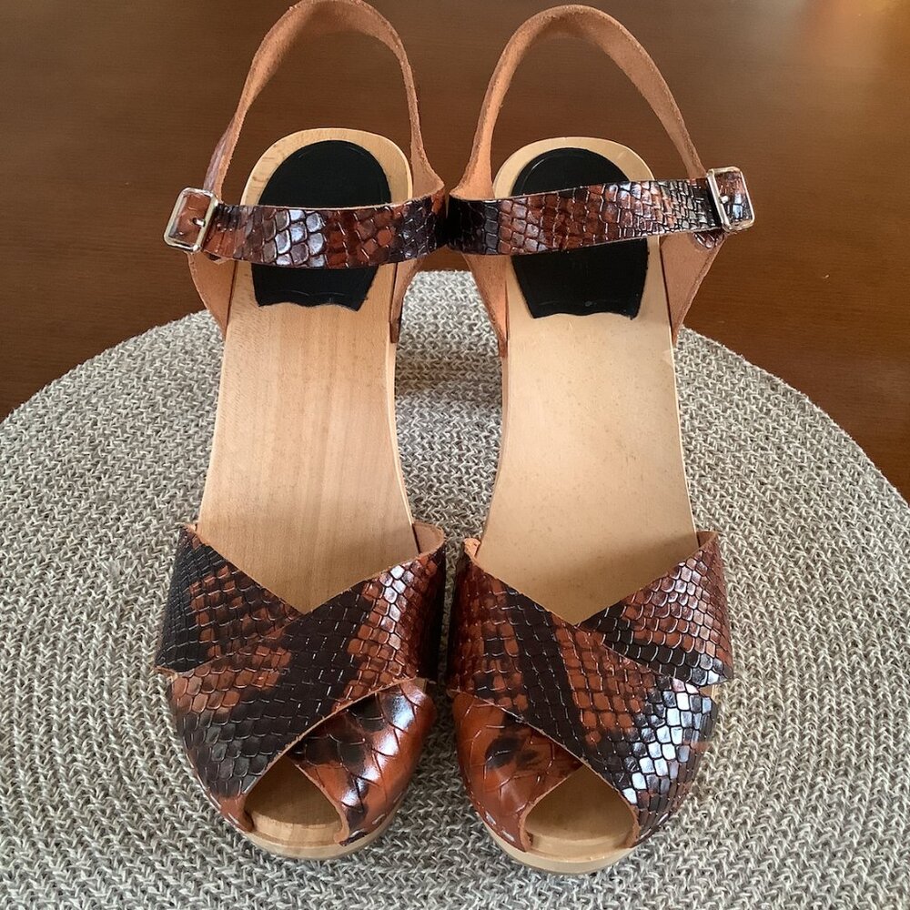 Swedish Hasbeen's, Maguba Clogs, size 39